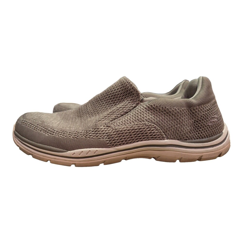 Skechers 65086 Expected Gomel Slip On Shoes Men's 11 Taupe Gray Relaxed Fit